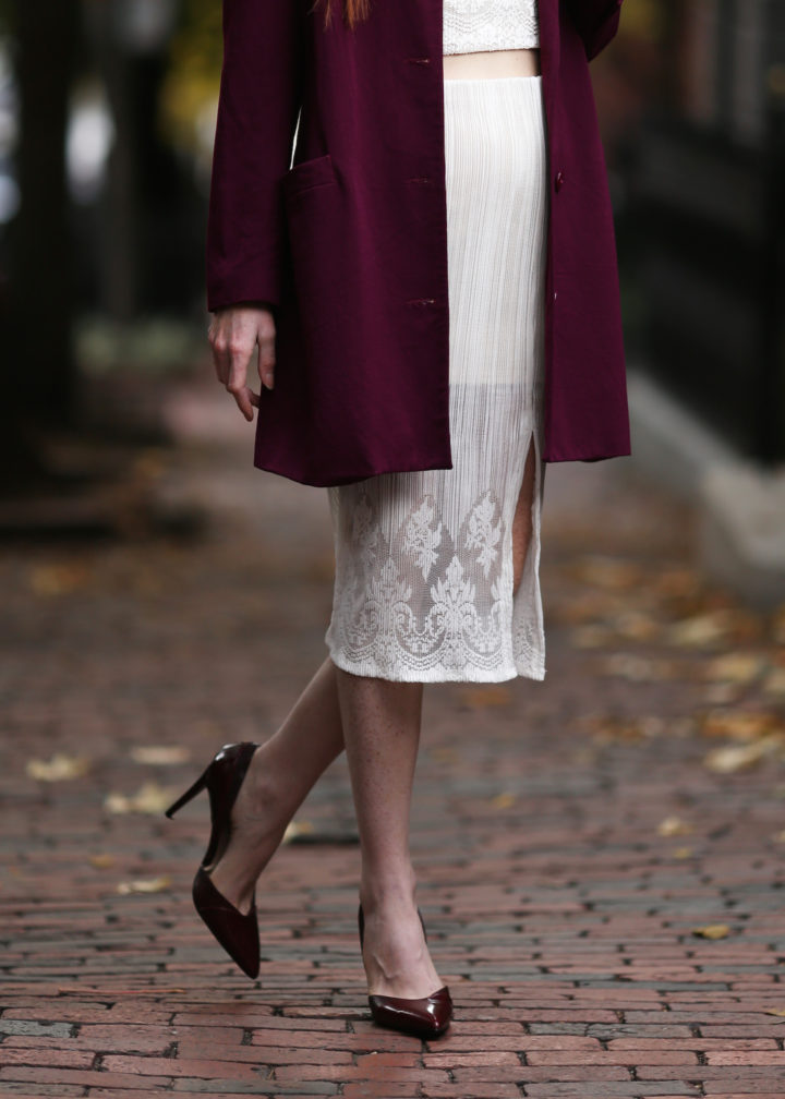 Dior coat and Zara heels