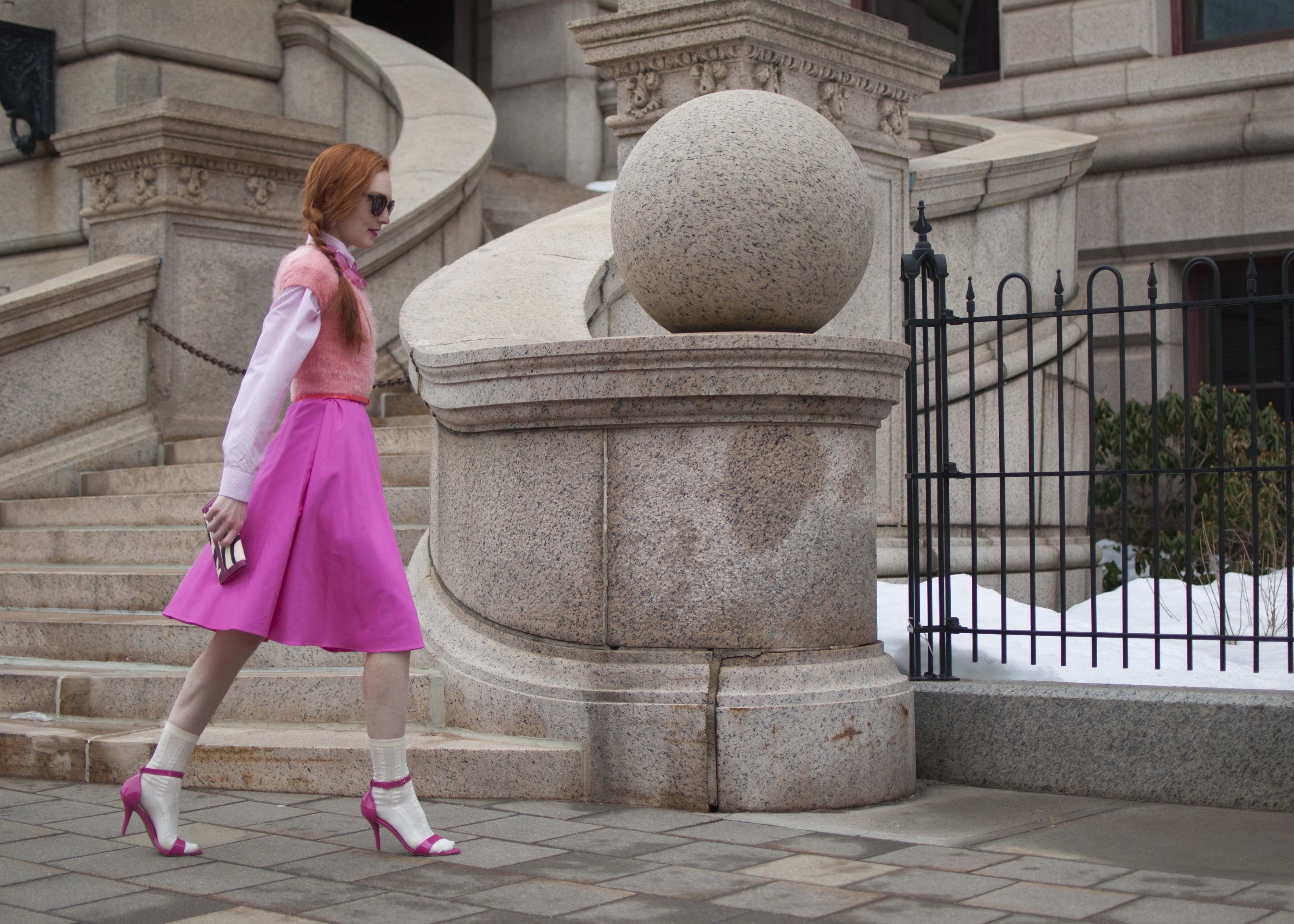 The Red Hand: how to wear pretty pink 