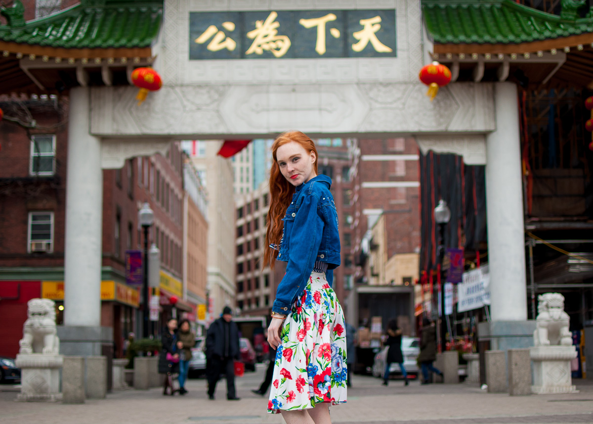 blogger exploring Boston Chinatown