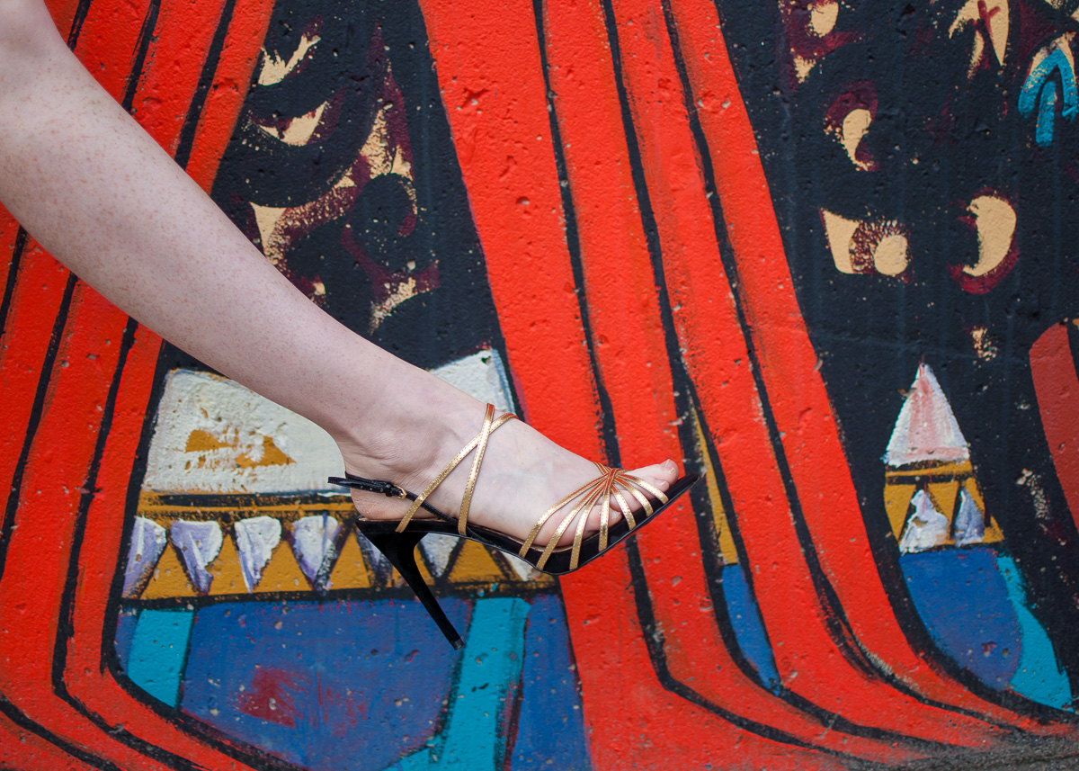 sam edelman strappy gold evening stiletto heels