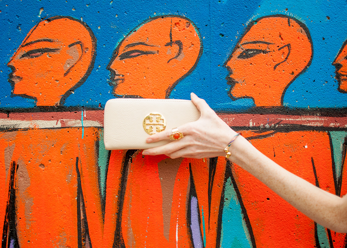 Tory Burch leather wallet