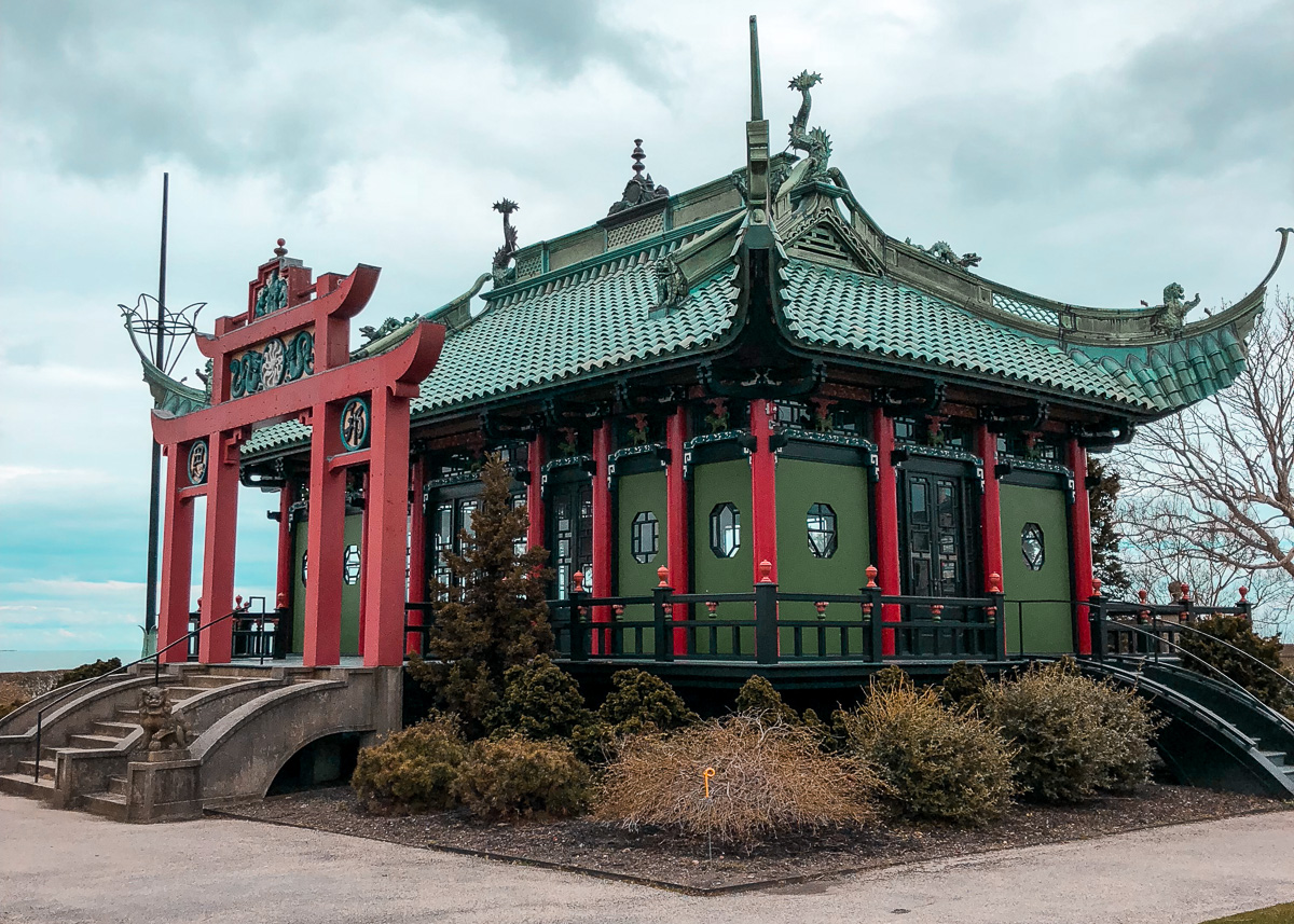 the Tea Pavilion at Newport Marble House