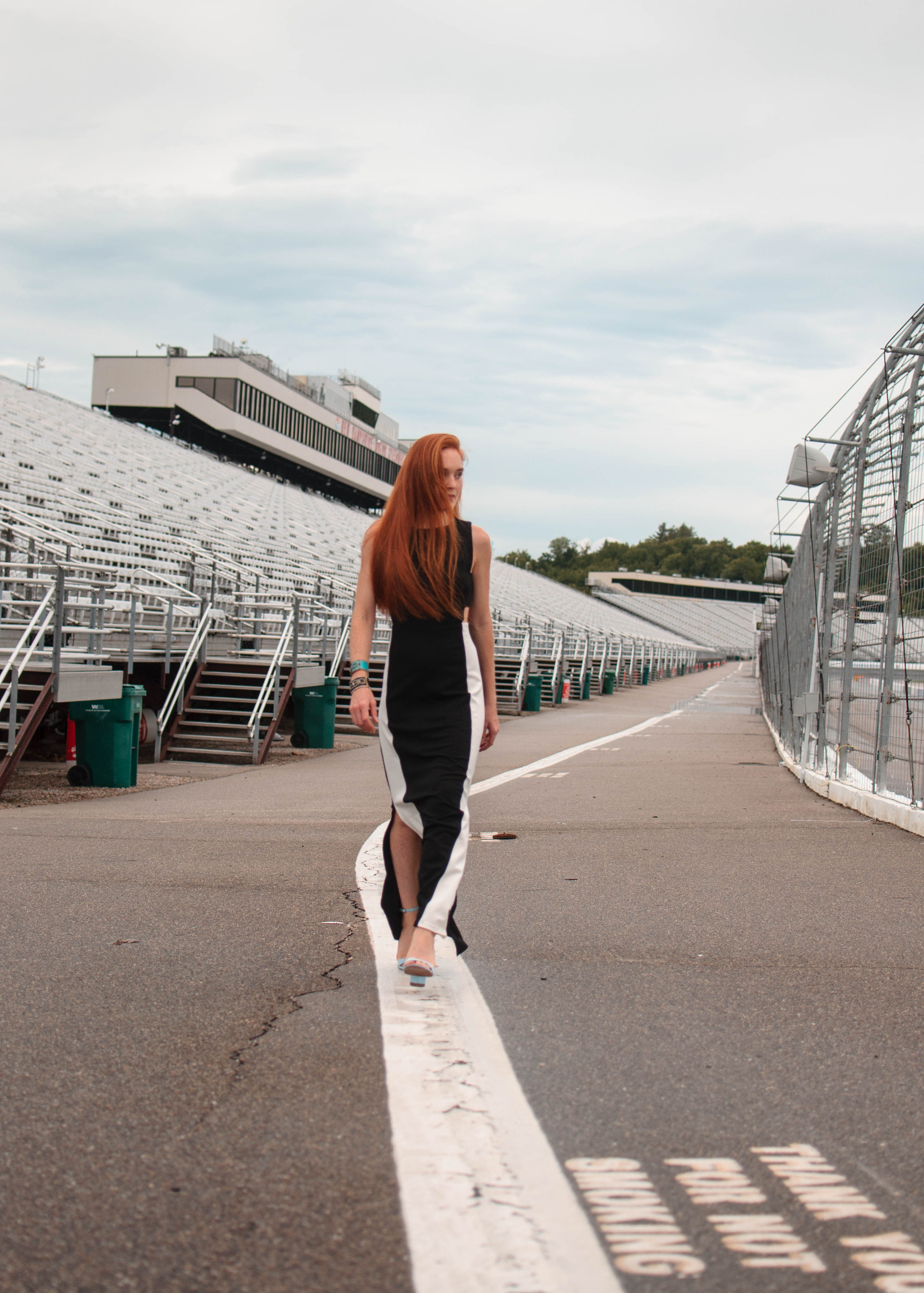 chicwish cut out maxi dress at New Hampshire motor speedway